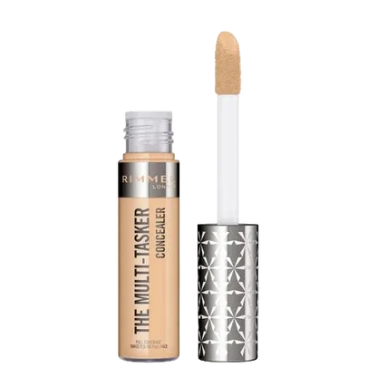 Rimmel Multi-Tasker concealer with applicator on a white background