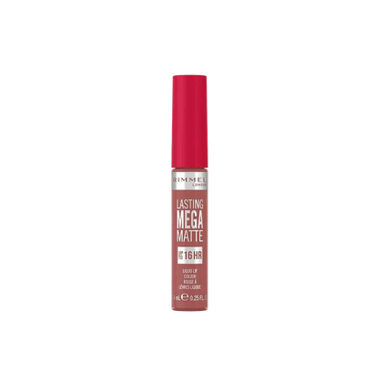 Rimmel Lasting Mega Matte lipstick on a white background