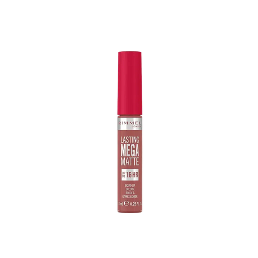 Rimmel Lasting Mega Matte lipstick on a white background