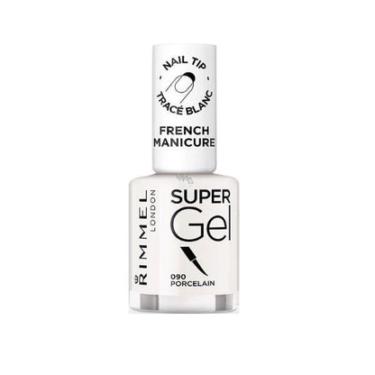 Rimmel Super Gel nail polish bottle on a white background