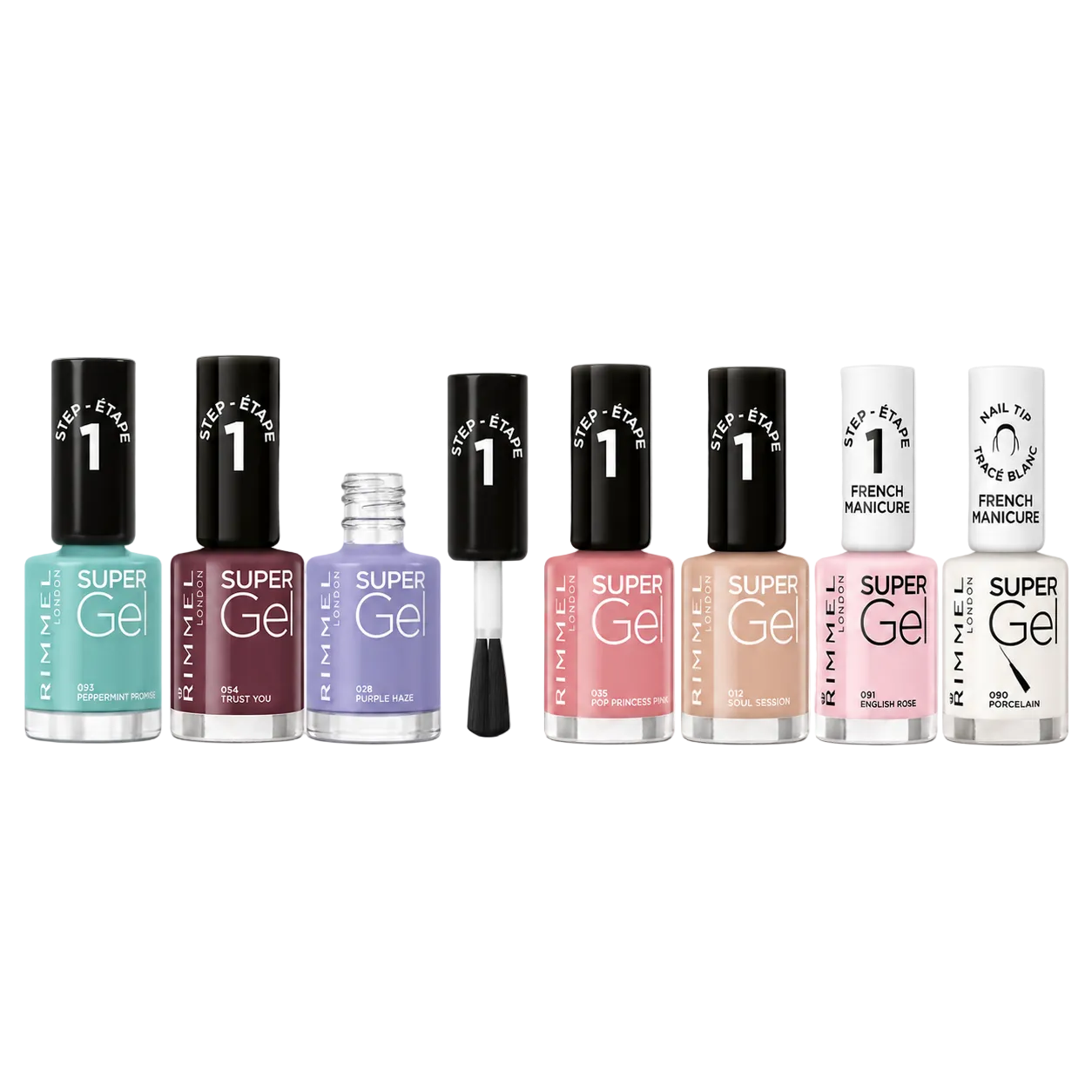 Rimmel Super Gel Nail Polish Without UV/LED Sealing- 7 Colors