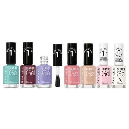 Rimmel Super Gel Nail Polish Without UV/LED Sealing- 7 Colors