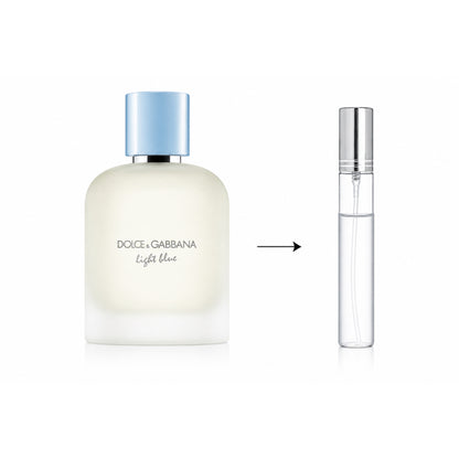 Dolce & Gabbana Light Blue Eau De Toilette For Men(Decanted From Original Bottle) - 10 ML / 175 Sprays