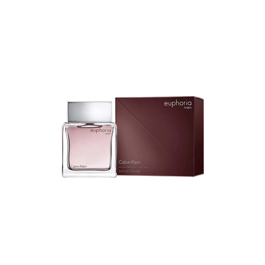 Calvin Klein Euphoria perfume bottle and packaging on a white background