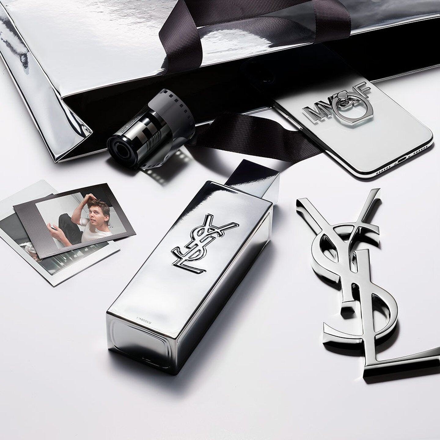 YSL beauty product with logo on a white background