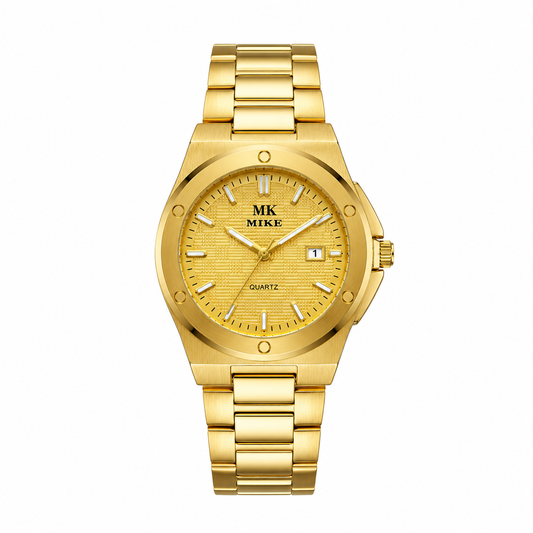 Mike Classic Gold Timepiece Watch Unisex - 8913M