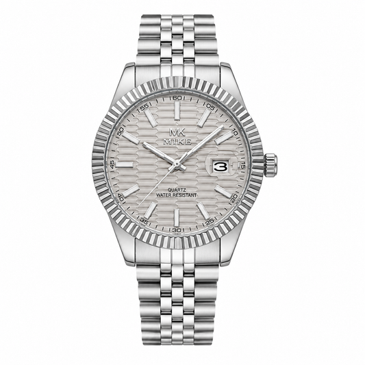 Mike Watch For Men - Silver And White