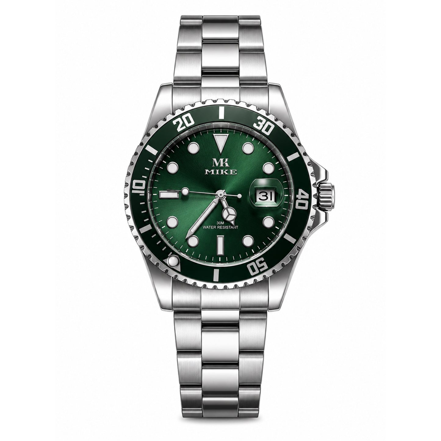 Mike Green Stainless Steel Watch Unisex - 6841M
