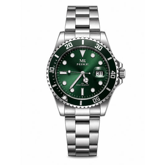 Mike Green Stainless Steel Watch Unisex - 6841M