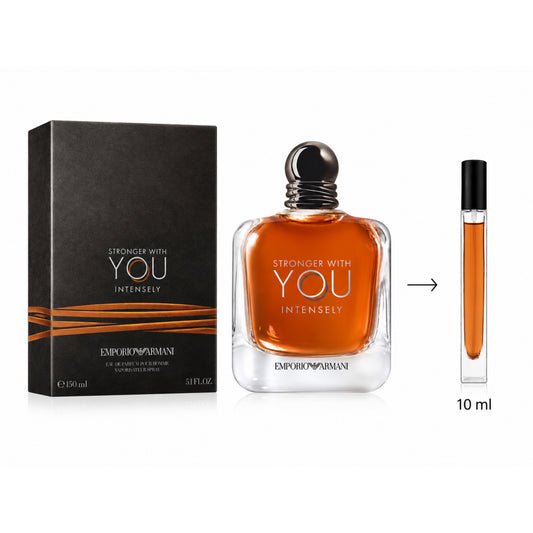 Emporio Armani Stronger With You Intensely Eau De Parfum For Men - 10 ML / 175 Sprays - Decanted From Original Bottle