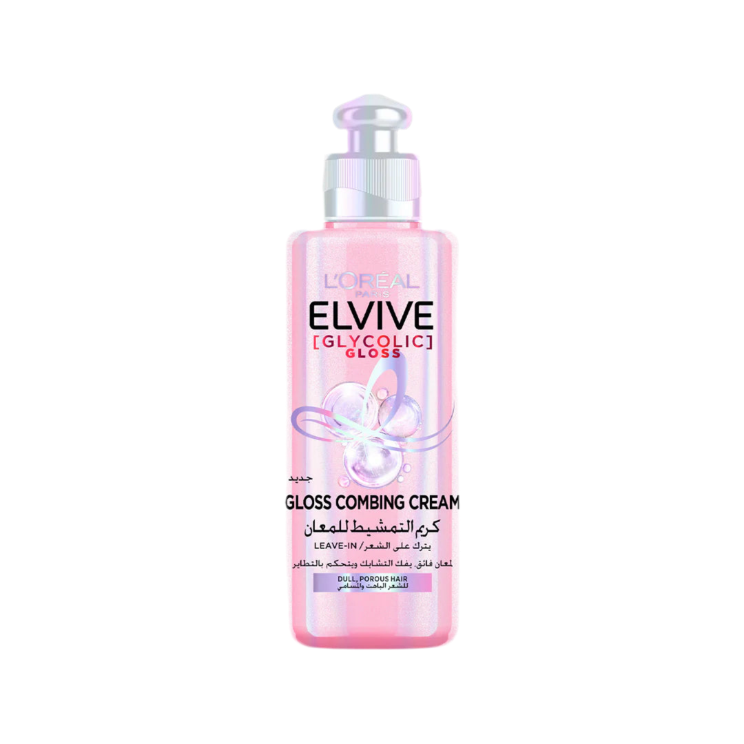 L’Oréal Paris Elvive Glycolic Gloss Leave-In Hair Combing Cream - 2% Glycolic Acid