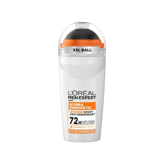 L'Oréal Paris Men Expert Hydra Energetic Extreme Sport 48h Anti-Perspirant Deodorant Roll On - 50ml