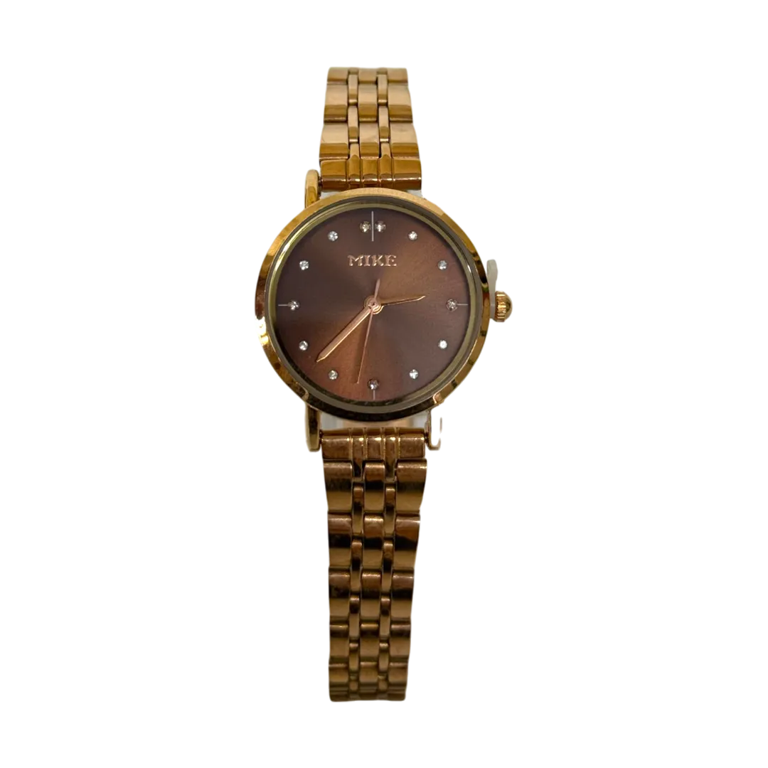 Mike Classy Watch For Women - Gold And Brown