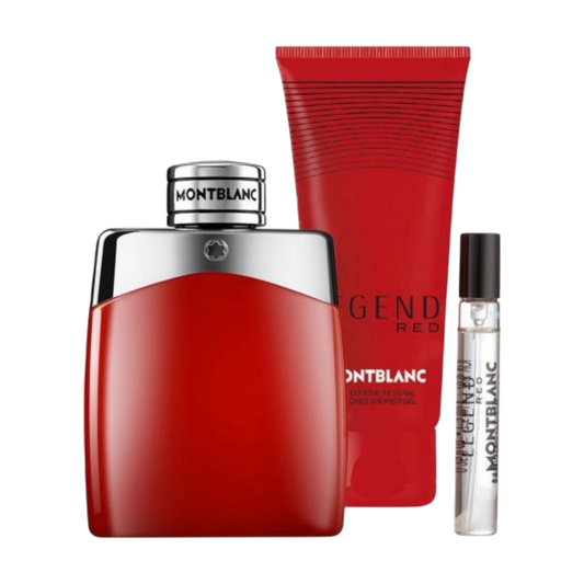 Mont Blanc Legend Red Gift Set For Him - 3 Pcs