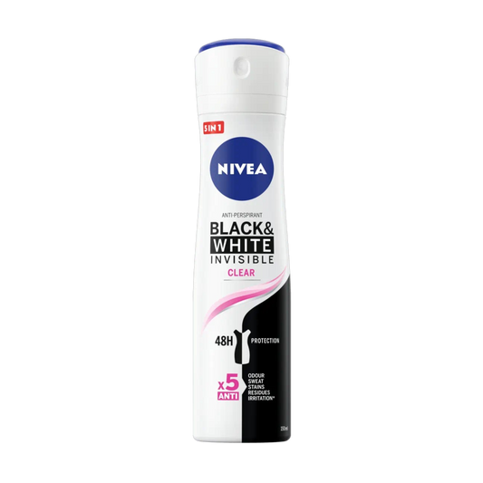 Nivea Invisible Black & White Clear Spray Deodorant For Women - 150ml