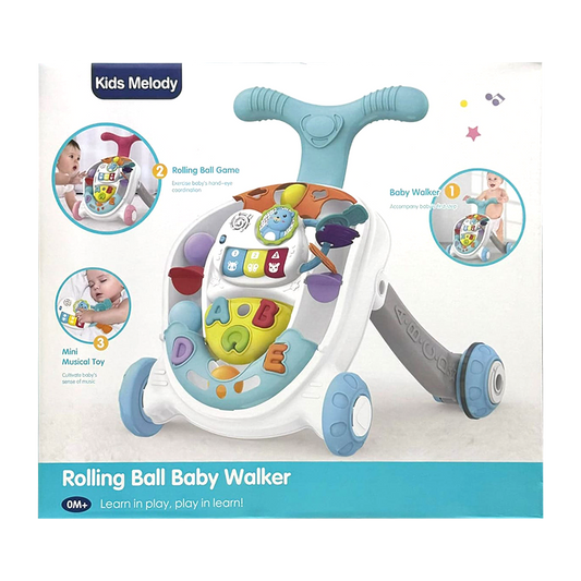 OM+ Kids Melody Rolling Ball Baby Walker