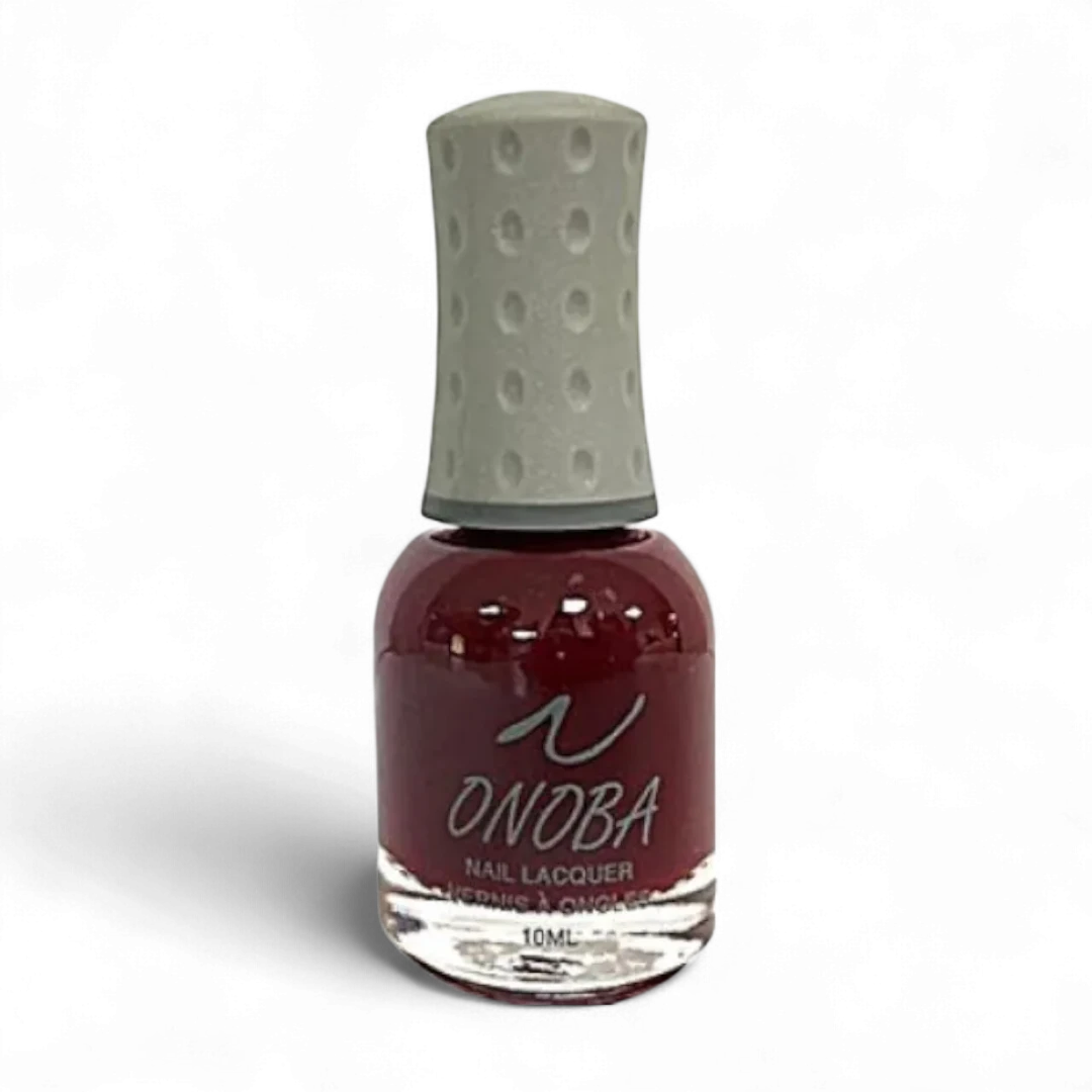 Onoba Nail Polish Set - 9 Colors - Purples, browns, reds, and black