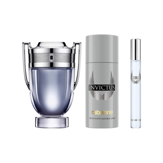 Paco Rabanne Invictus Gift Set For Him - 3 Pcs