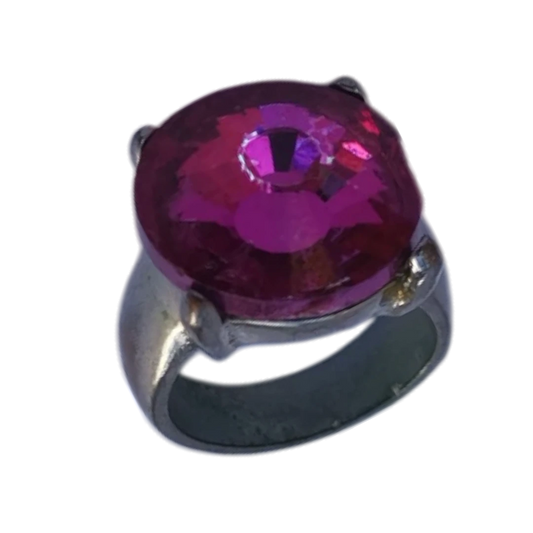 Rare Magenta Crystal Ring