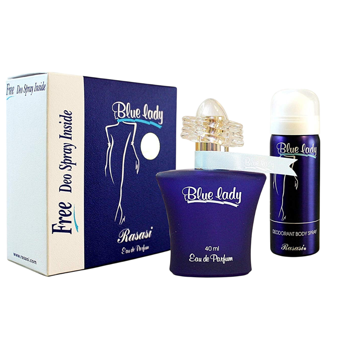 Rasasi Blue Lady Gift Set For Her - 2 Pcs