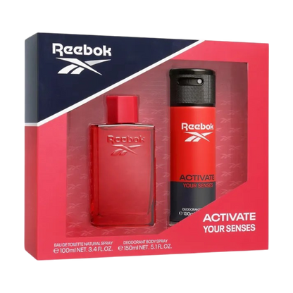 Reebok Men's Body Care Gift Set Activate Your Senses - Eau de Toilette & Deodorant Spray