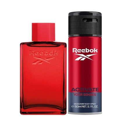 Reebok Men's Body Care Gift Set Activate Your Senses - Eau de Toilette & Deodorant Spray