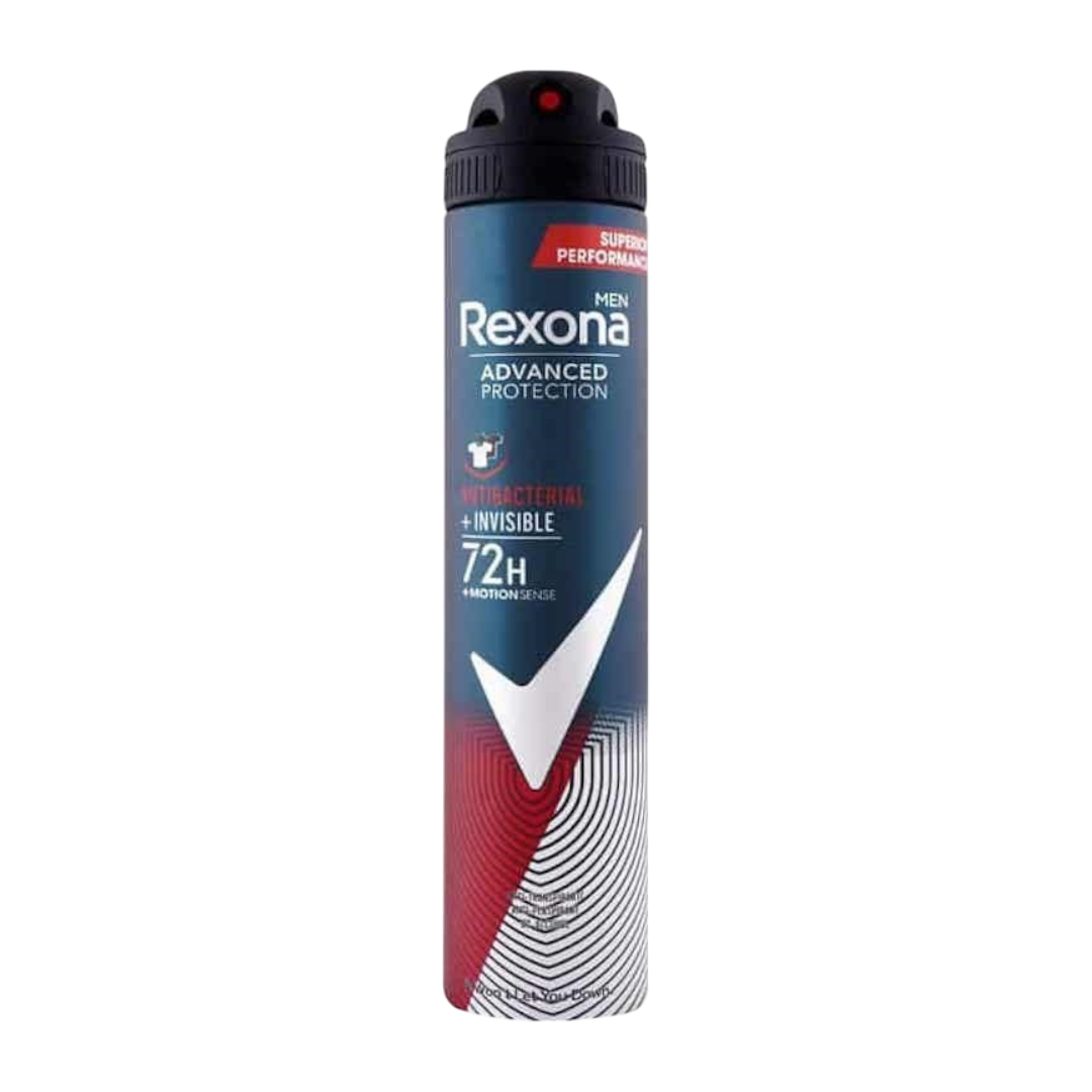 Rexona Men Advanced Protection Antibacterial + Invisible Spray Deodorant - 200ml