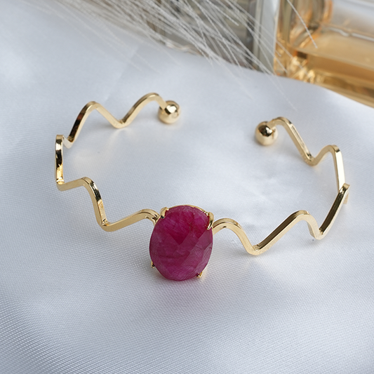 Ruby Pear Bracelet