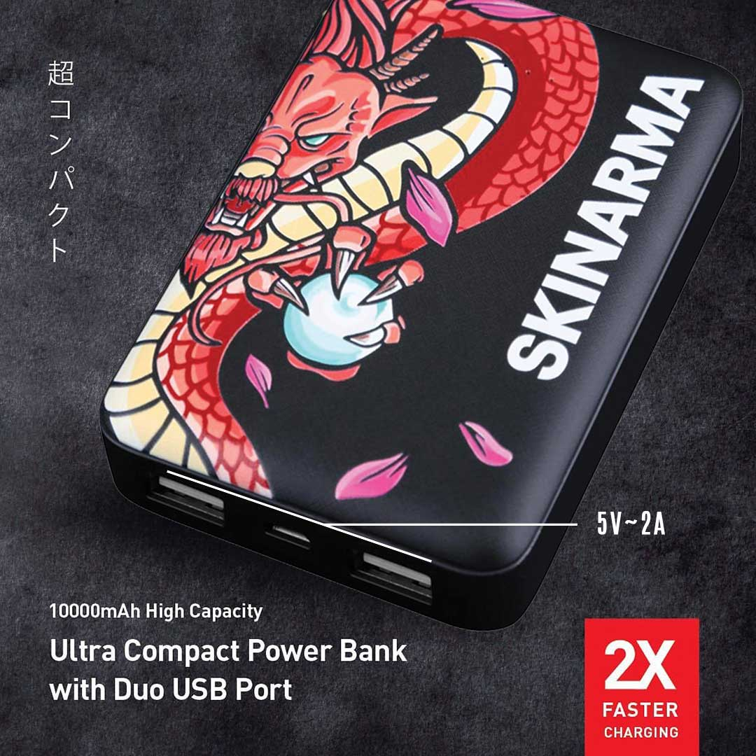 Skinarma Ikimono Hiryuu Ultra Compact Mini Power Bank 10000mah