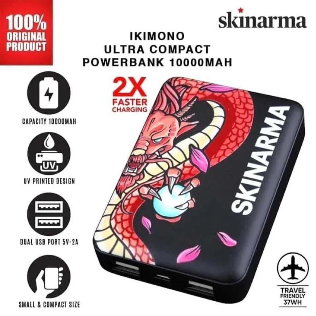 Skinarma Ikimono Hiryuu Ultra Compact Mini Power Bank 10000mah