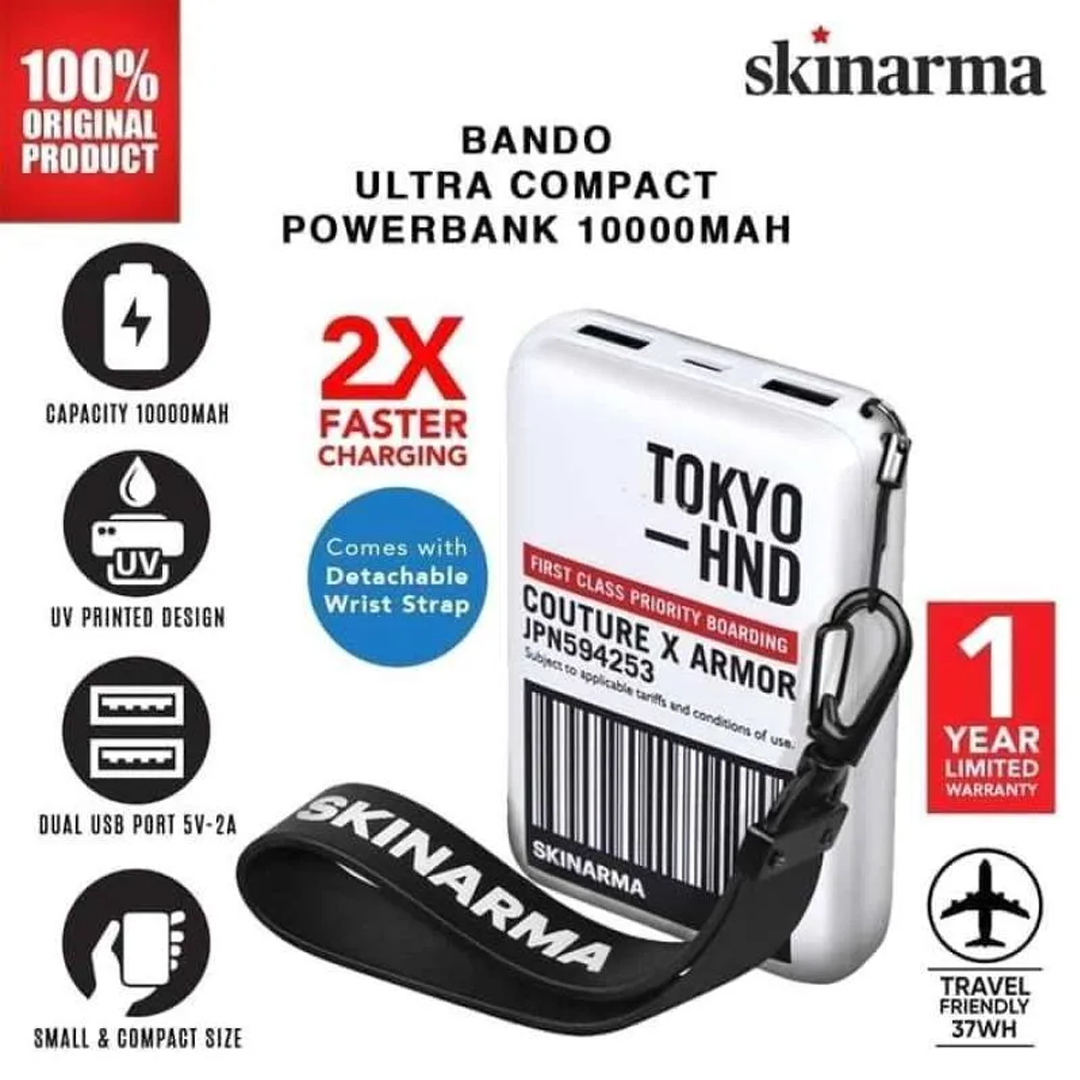 Skinarma TokyoHND 2Usb Ultra Compact Power Bank 10000mah