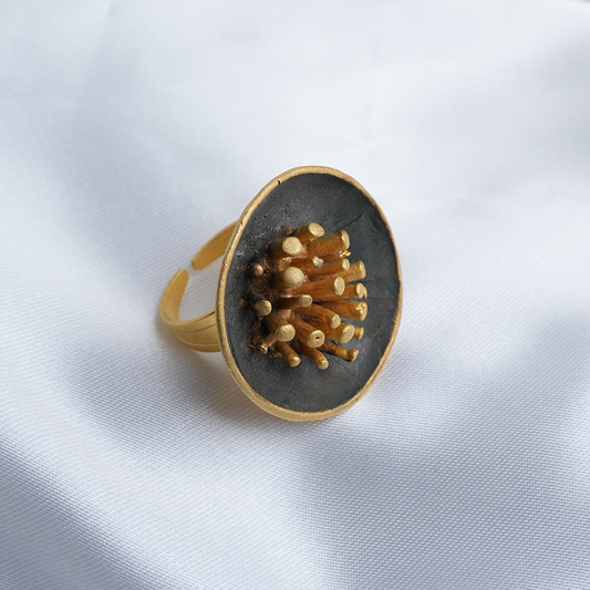 Statement Gold Splinter Ring