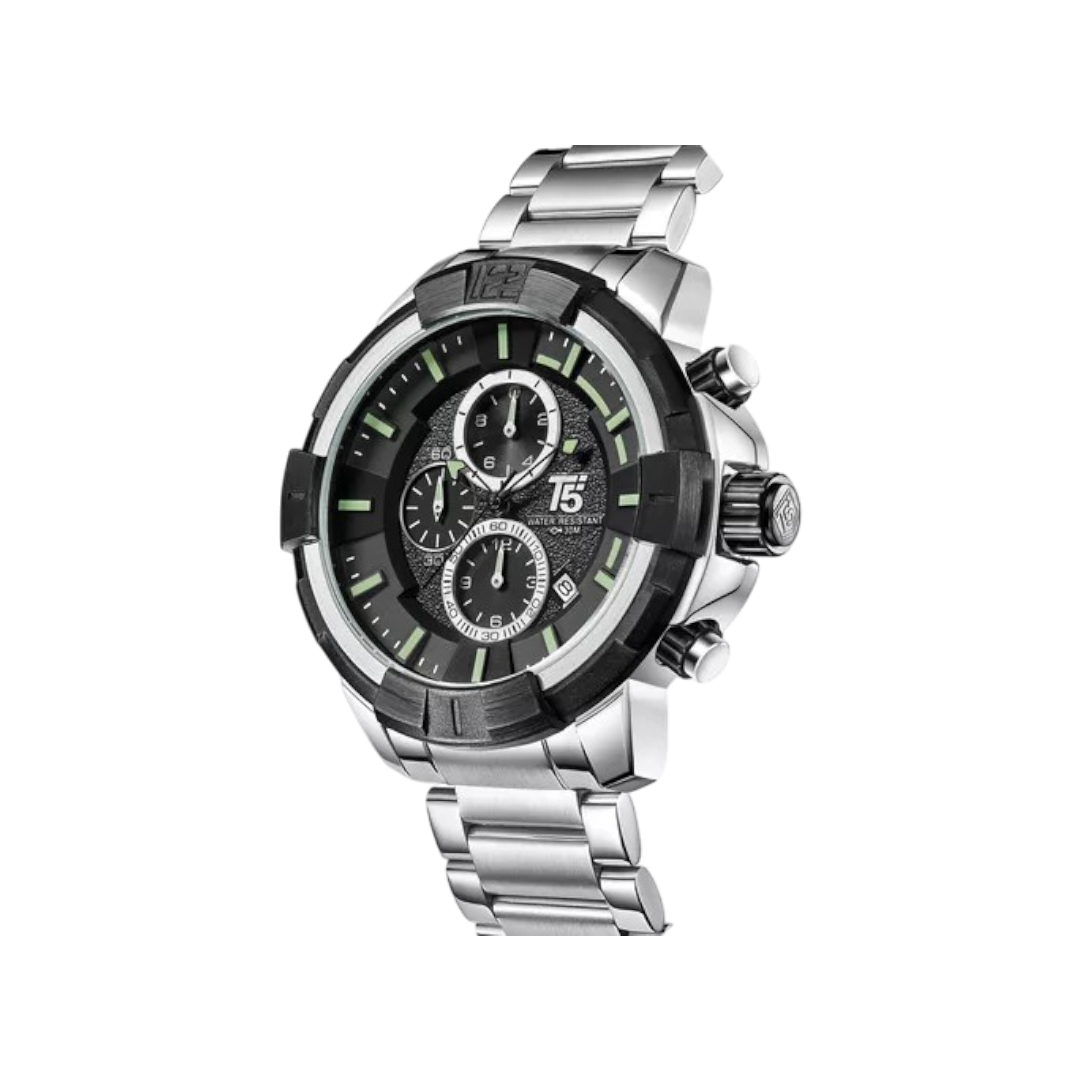 T5 Chronograph Watch For Men - Silver