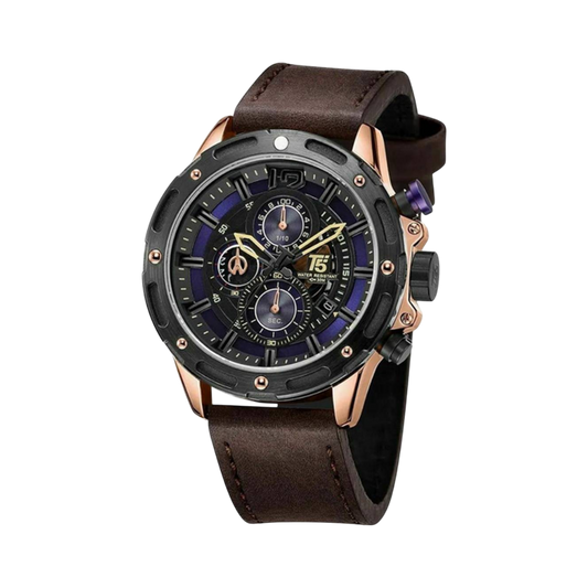 T5 Original Chronograph Watch For Men - Black And Brown