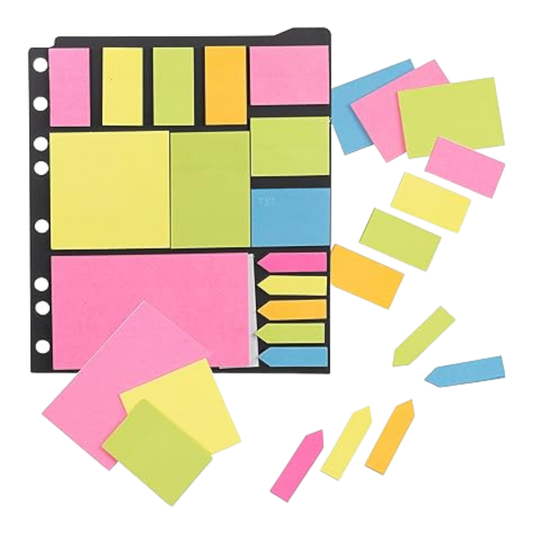 Top Write Color Coded Sticky Notes Pad Set - 300Pcs