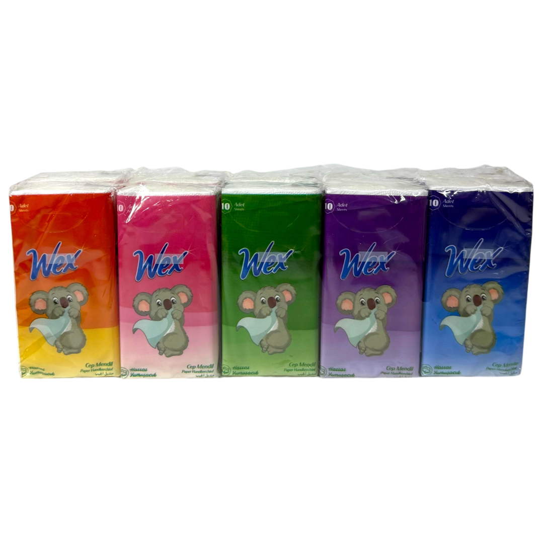 Wex Tissues Set - 5 Colors