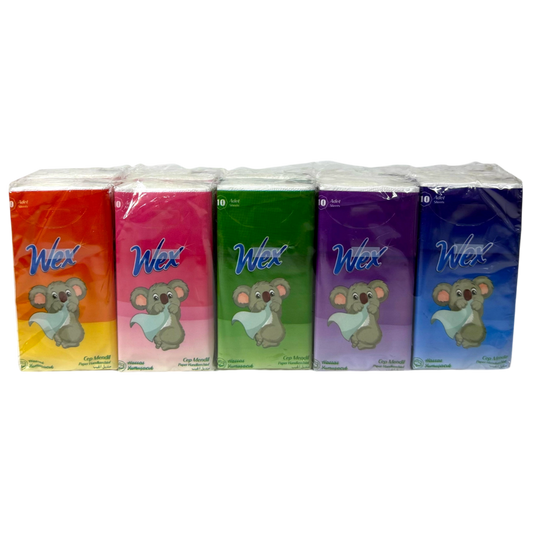 Wex Tissues Set - 5 Colors