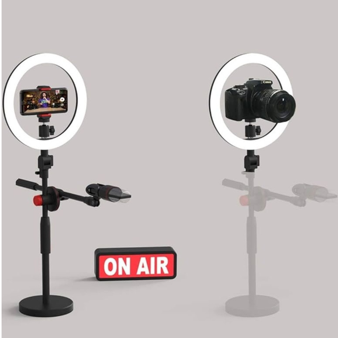 Alfoto AF99 Premium Creator Video Kit with Microphone and ONAIR LED Sign