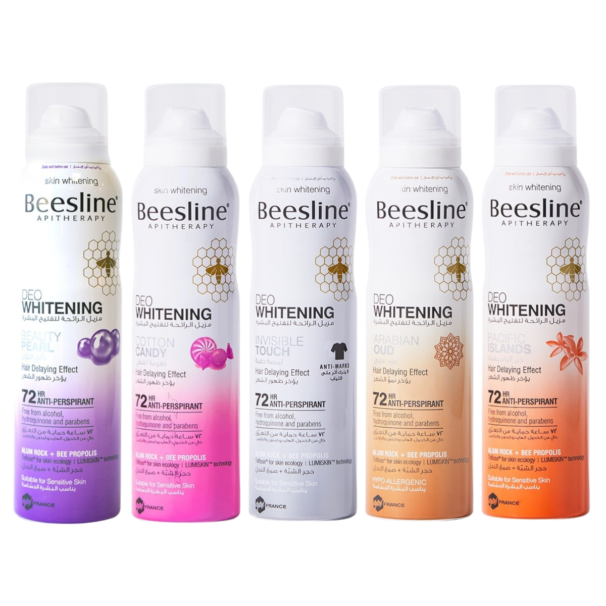 Beesline Deo Whitening Antiperspirant - 5 Odors