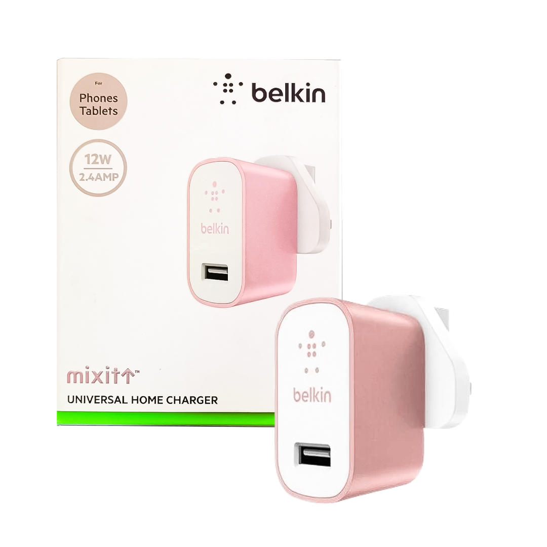 Belkin Mixit Universal Home Charger For Phones & Tablets - 12w, pink