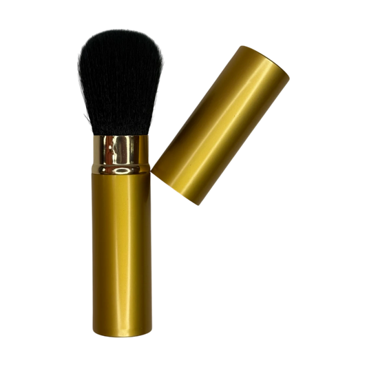 Pretty Lady Retractable Kabuki Makeup Brush - Gold Finish - MUB125