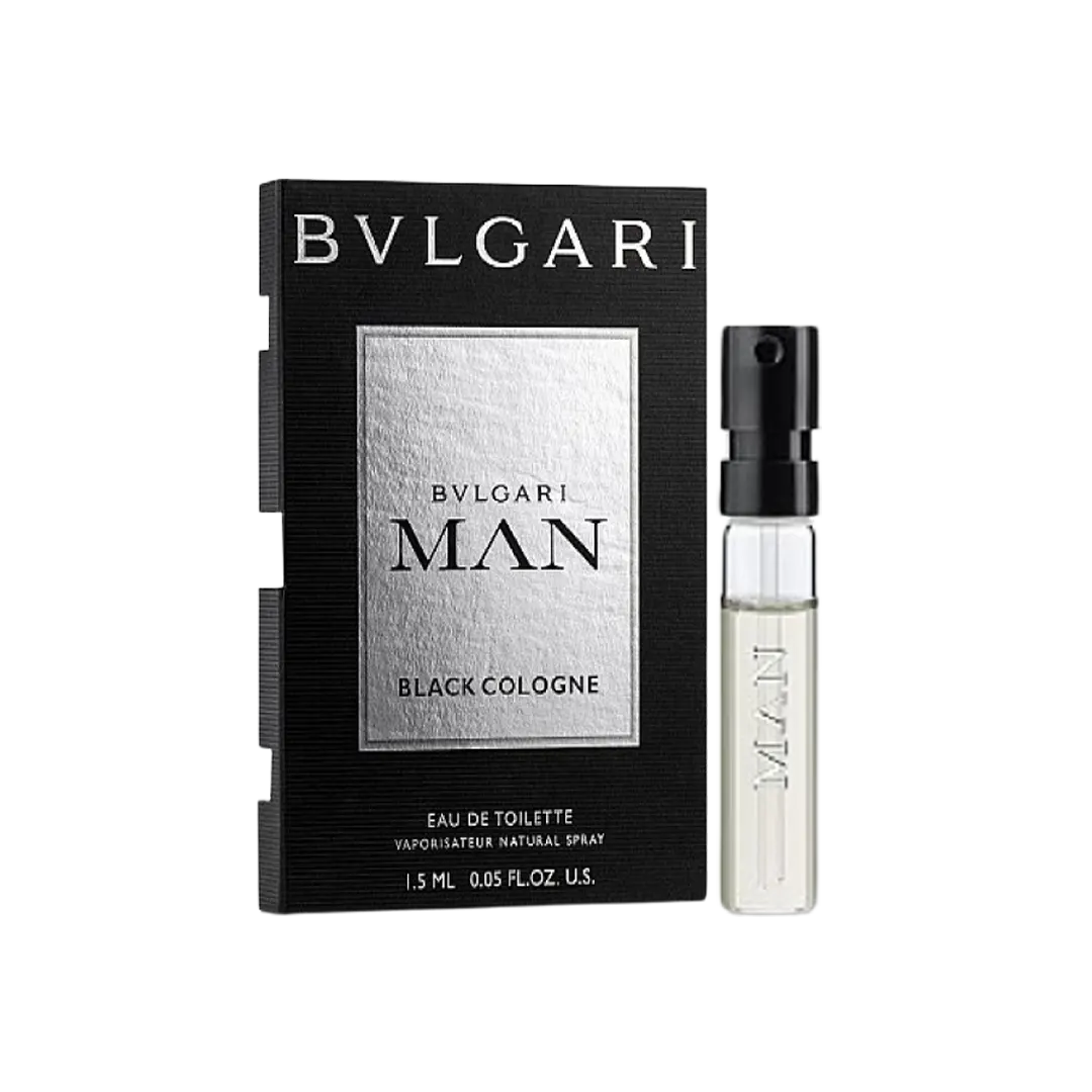 Bvlgari Man Black Eau De Toilette Black Cologne Pour Homme - 1.5ml