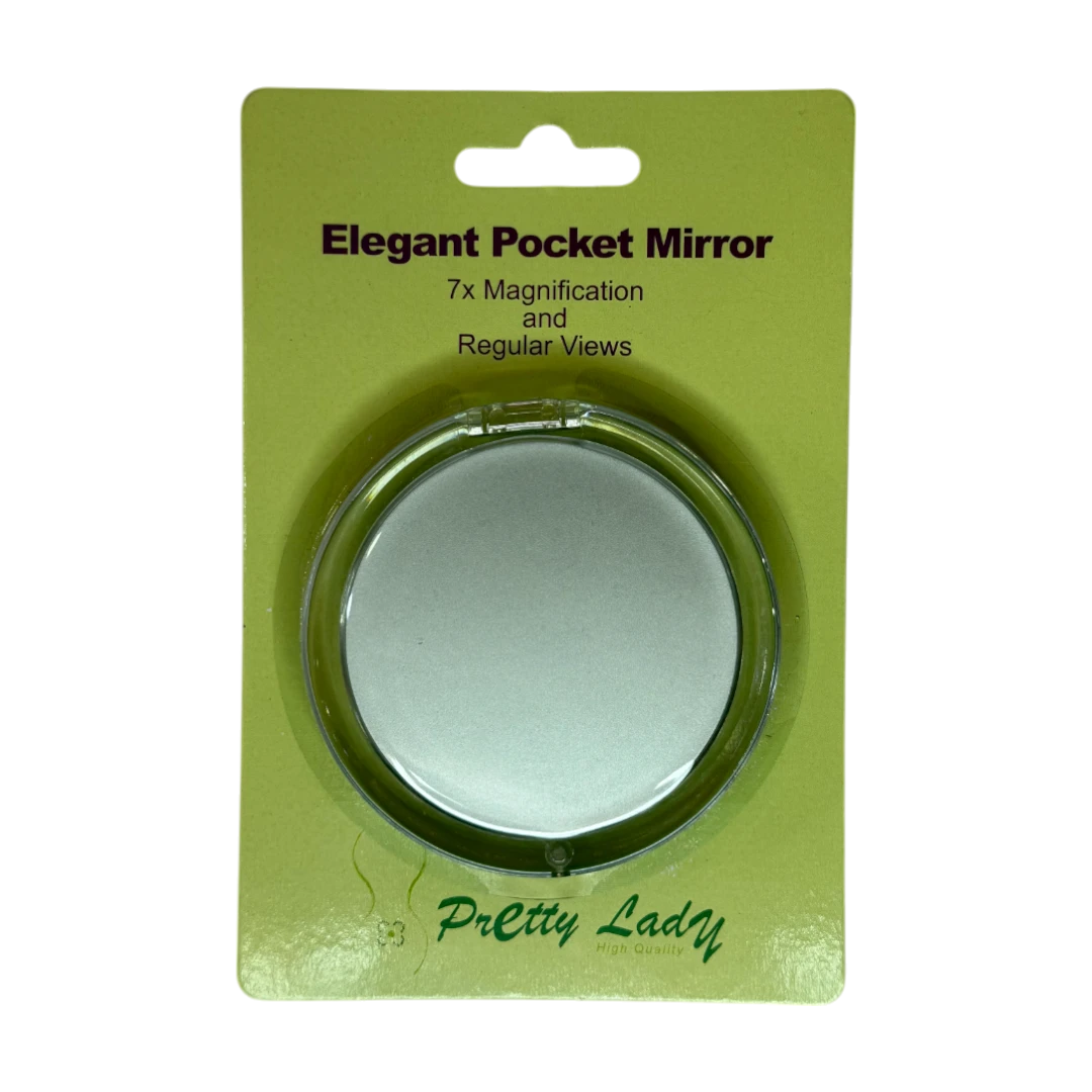 Pretty Lady Elegant Pocket Mirror - 7x Magnification MR514