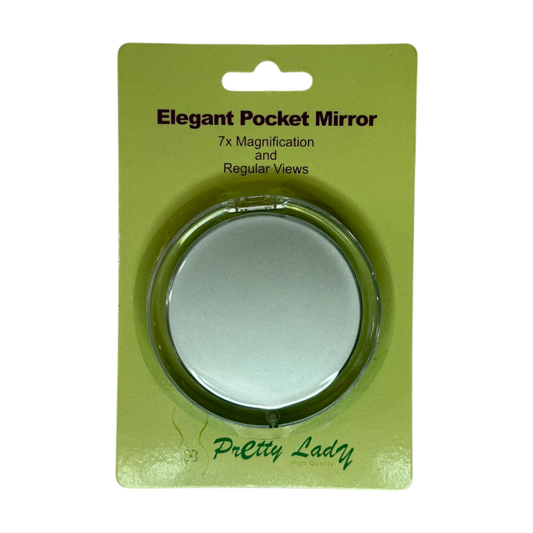 Pretty Lady Elegant Pocket Mirror - 7x Magnification MR514