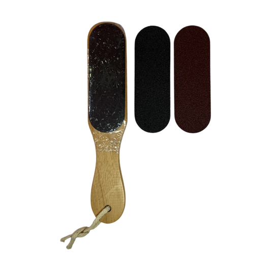 Pretty Lady Wooden Foot File with Extra Pads FF - J03