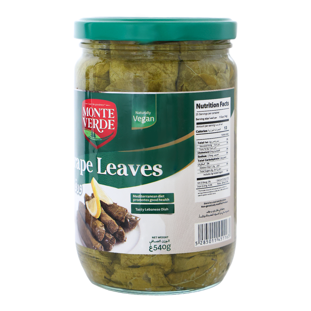 Monte Verde Grape Leaves Jar - 540g