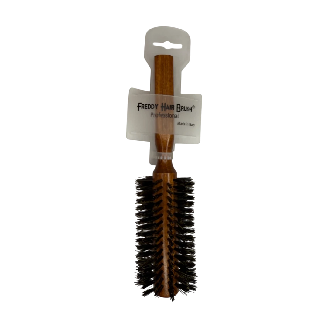 Freddy Round Wooden Hair Brush – Professional Styling Tool (FHB178)