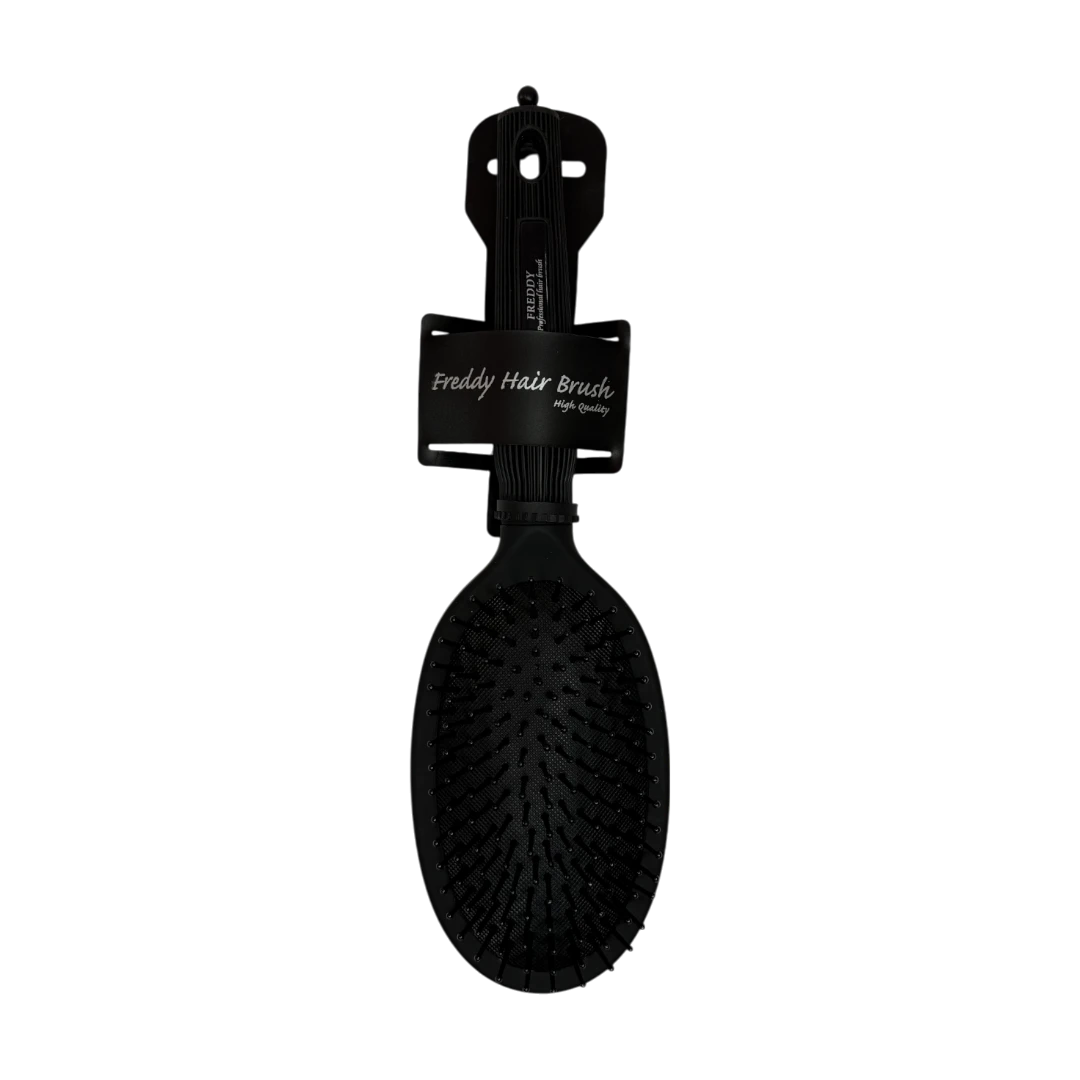 Freddy Oval Paddle Hair Brush – Matte Black Finish (FHB108)