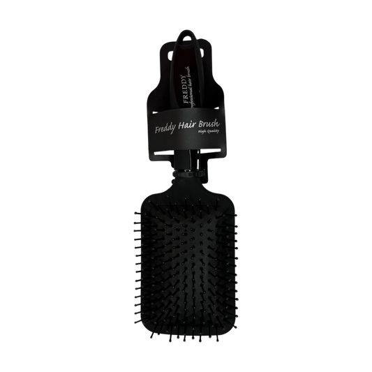Freddy Black Rectangular Paddle Hair Brush – Wide Surface for Smooth Finish (FHB115)