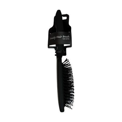 Freddy Black Rectangular Paddle Hair Brush – Wide Surface for Smooth Finish (FHB115)